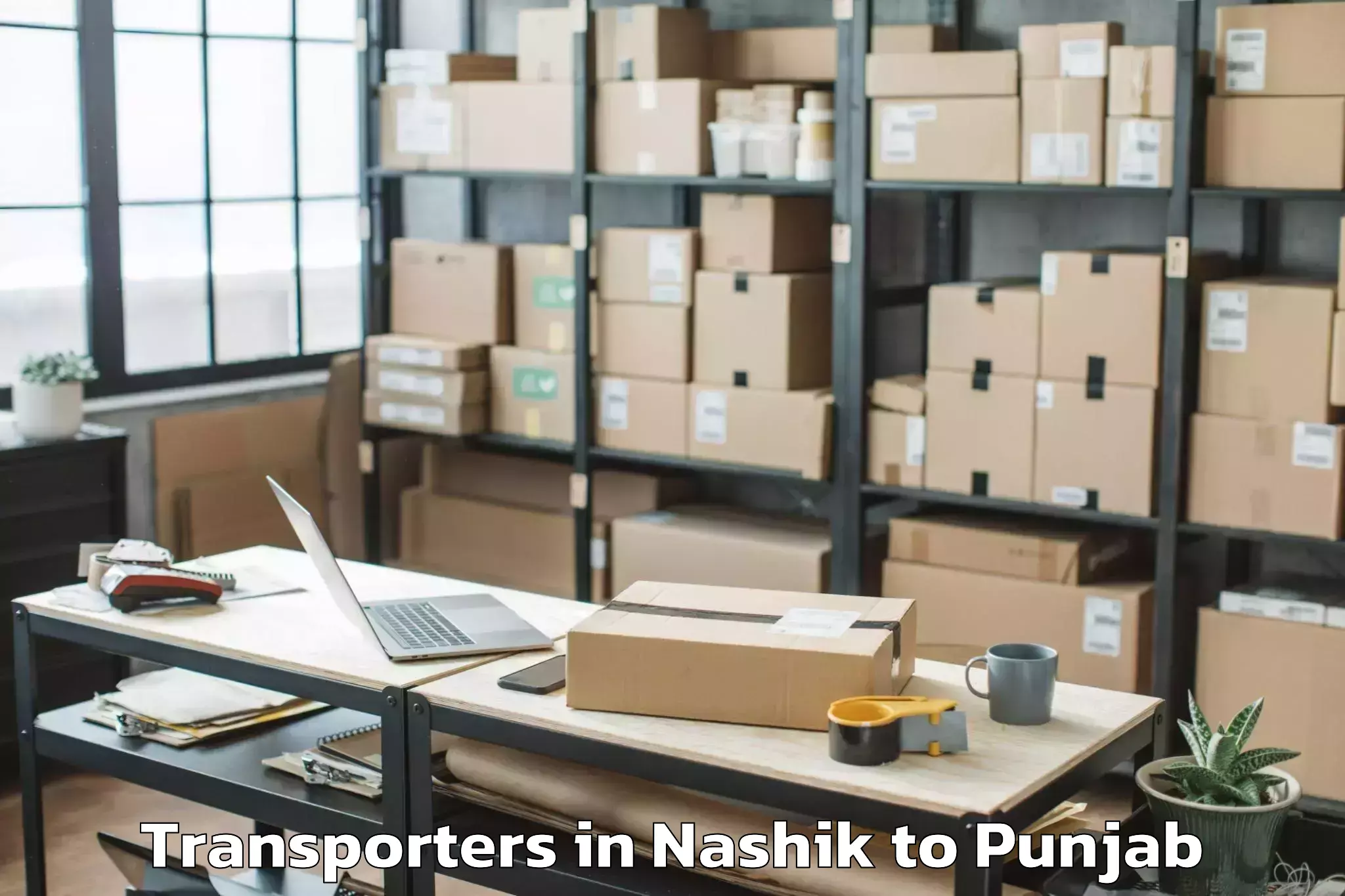 Nashik to Abhilashi University Faridkot Transporters Booking